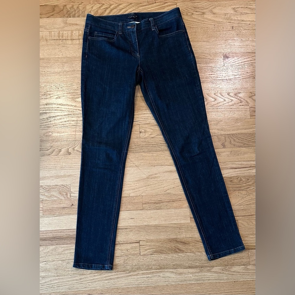 THEORY Dark Blue Slim Fit Jeans Classic Style ABRAMS in FAIRLAWN Wash. (4)